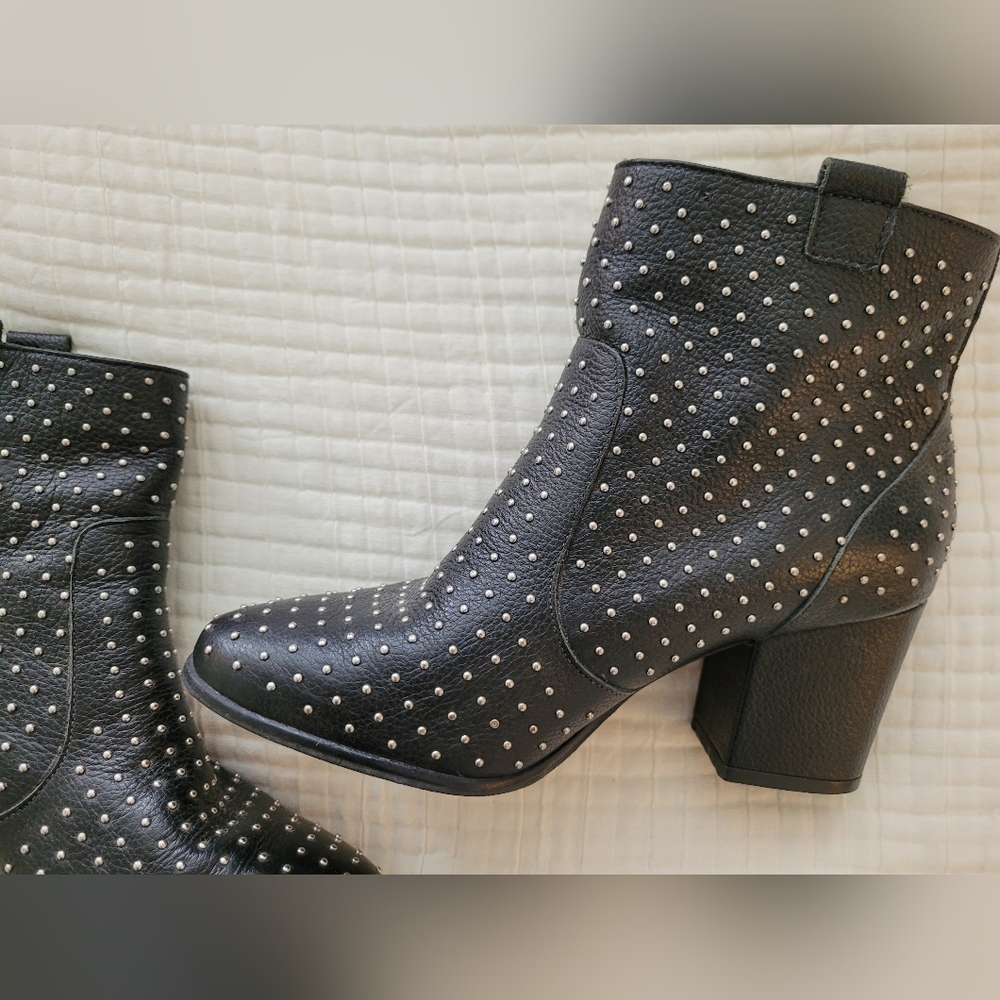 Rebecca minkoff studded heeled booties | size 6.5